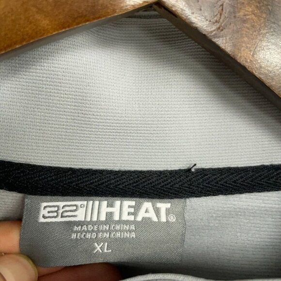 NEW 32 Degrees Heat Men's XL Windbreaker Jacket Light Gray Full Zip - Picture 6 of 9